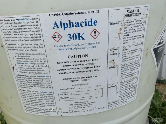 (2) Partial Drums of alphacide 30K approximately 50gal +/-